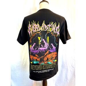 NWOT VITRIOL Tee-Shirt Beyond Eternity Neon Graphics 100% Cotton Large Black